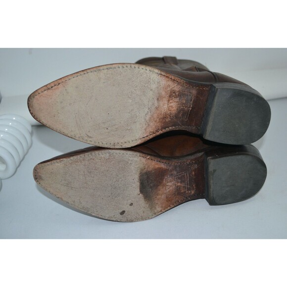 Frye Bruce Pull On 3487688 Dark Brown Men’s Cowboy Western Leather Boot Sz 10 B - Picture 16 of 16